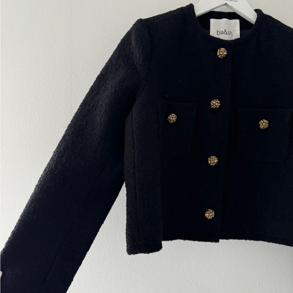 BA&SH Meredith Black Jacket 2 - Picture 8 of 12